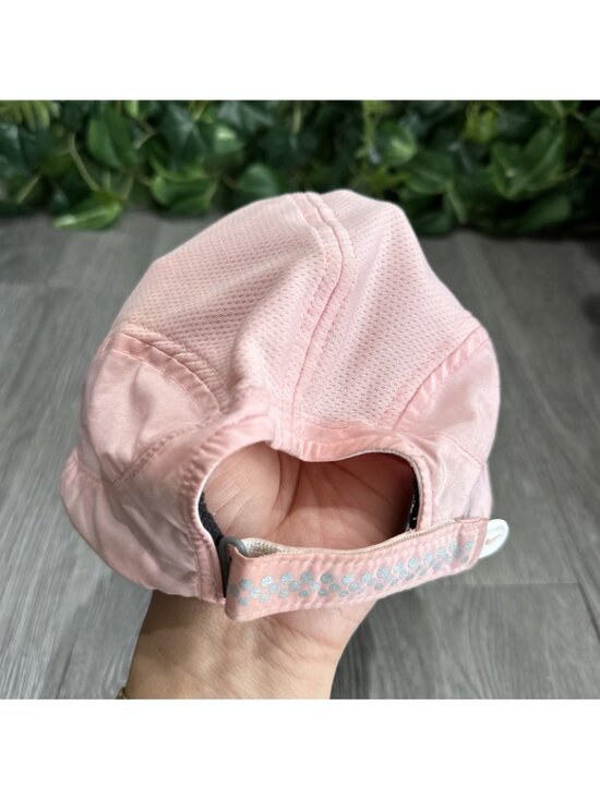 Vtg Y2K Nike Tailwind Hat 7 Panel Mesh Good Swoosh Running Mesh All Pink Strap main image 5